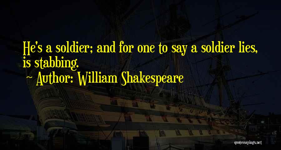 Stabbing Quotes By William Shakespeare