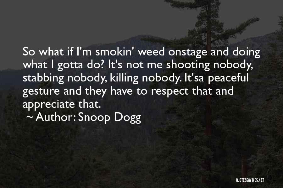 Stabbing Someone Quotes By Snoop Dogg