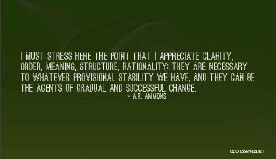 Stability And Change Quotes By A.R. Ammons Stability And Change Quotes By A.R. Ammons
