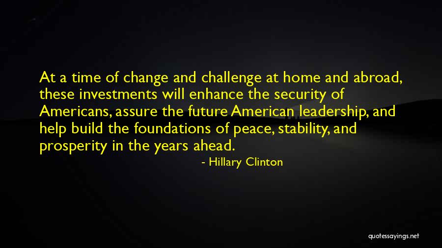 Stability And Change Quotes By Hillary Clinton