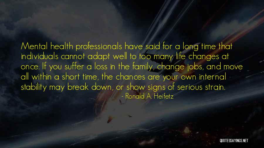Stability And Change Quotes By Ronald A. Heifetz Stability And Change Quotes By Ronald A. Heifetz