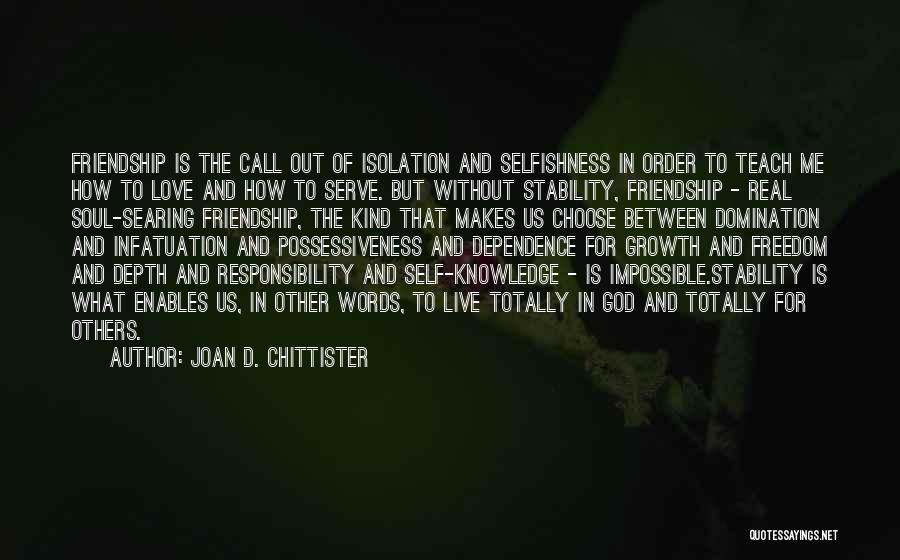 Stability And Freedom Quotes By Joan D. Chittister
