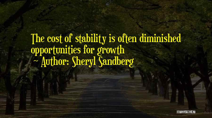 Stability Quotes By Sheryl Sandberg