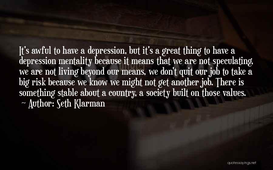 Stable Job Quotes By Seth Klarman