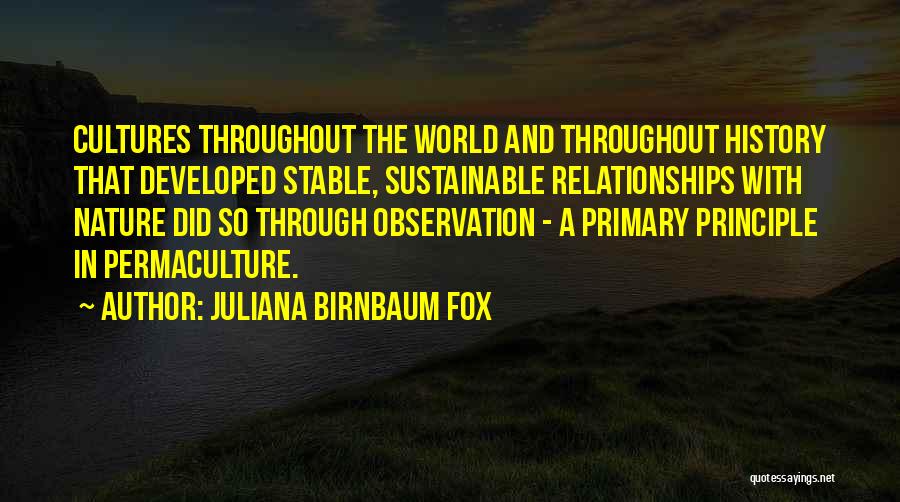 Stable Relationships Quotes By Juliana Birnbaum Fox