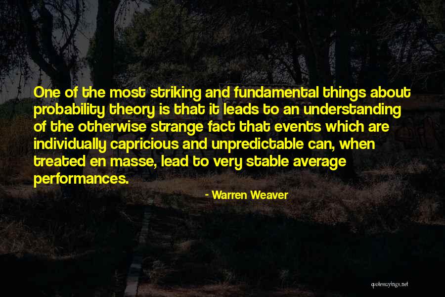 Staffnet Langley Quotes By Warren Weaver Staffnet Langley Quotes By Warren Weaver