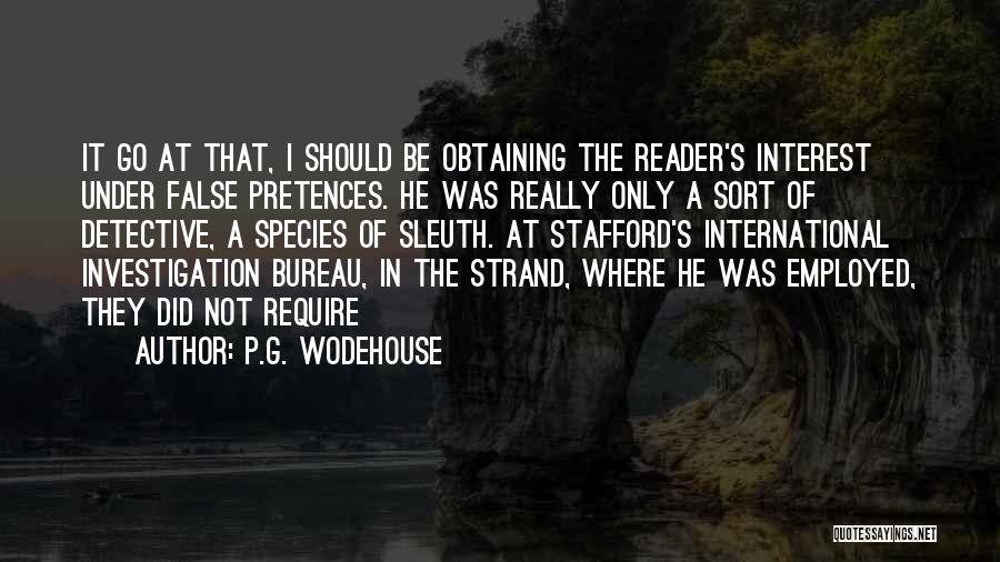 Stafford Quotes By P.G. Wodehouse