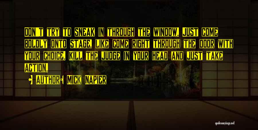 Stage Door Quotes By Mick Napier