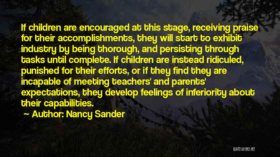 Stage Parents Quotes By Nancy Sander