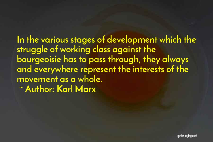 Stages Of Development Quotes By Karl Marx