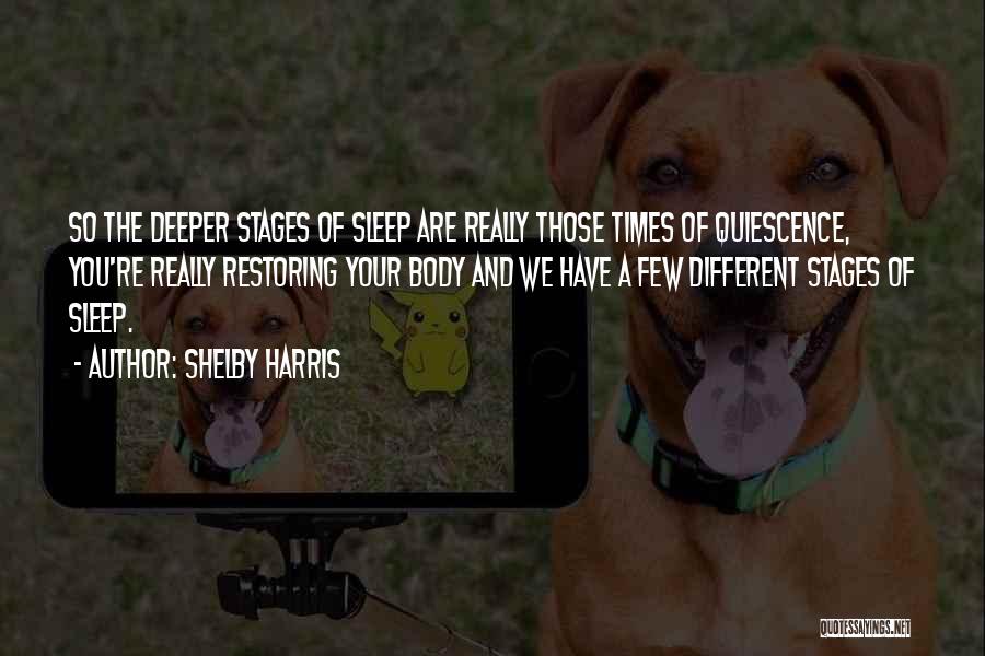 Stages Of Sleep Quotes By Shelby Harris