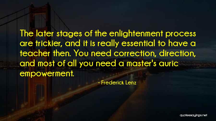 Stages Quotes By Frederick Lenz