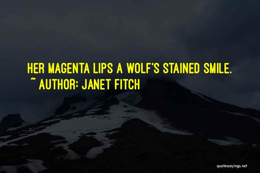 Stained Lips Quotes By Janet Fitch