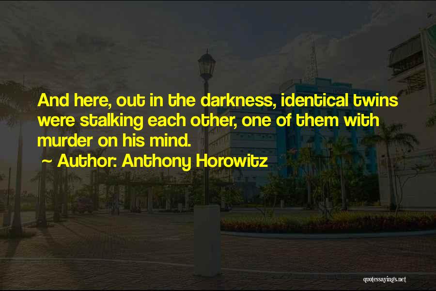 Stalking Someone Quotes By Anthony Horowitz