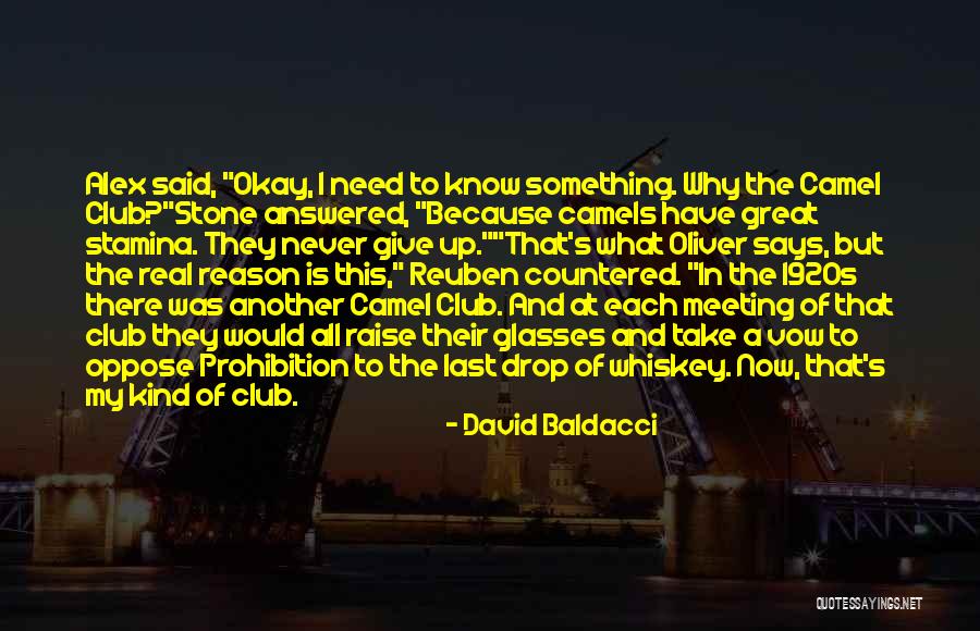 Stamina Quotes By David Baldacci