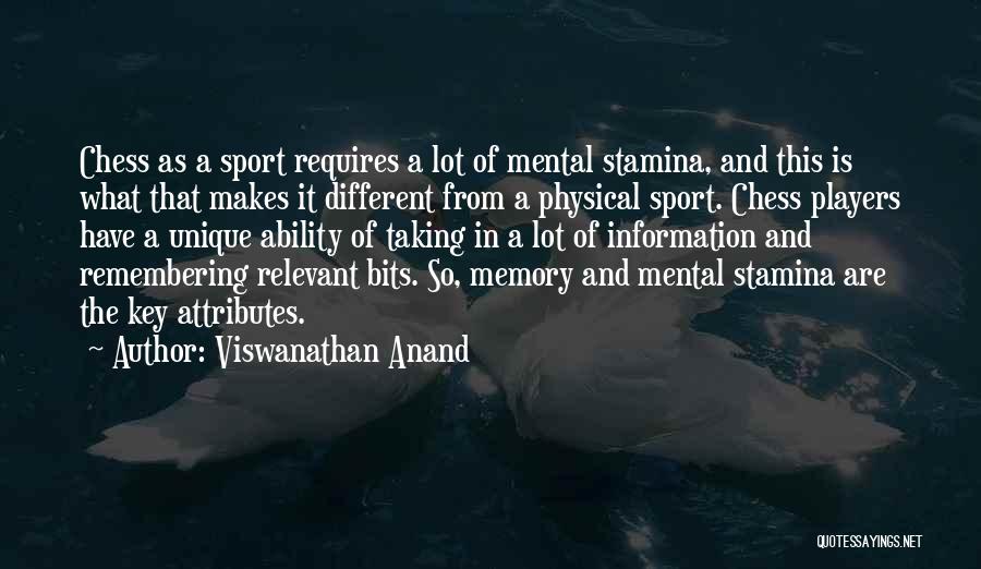 Stamina Quotes By Viswanathan Anand