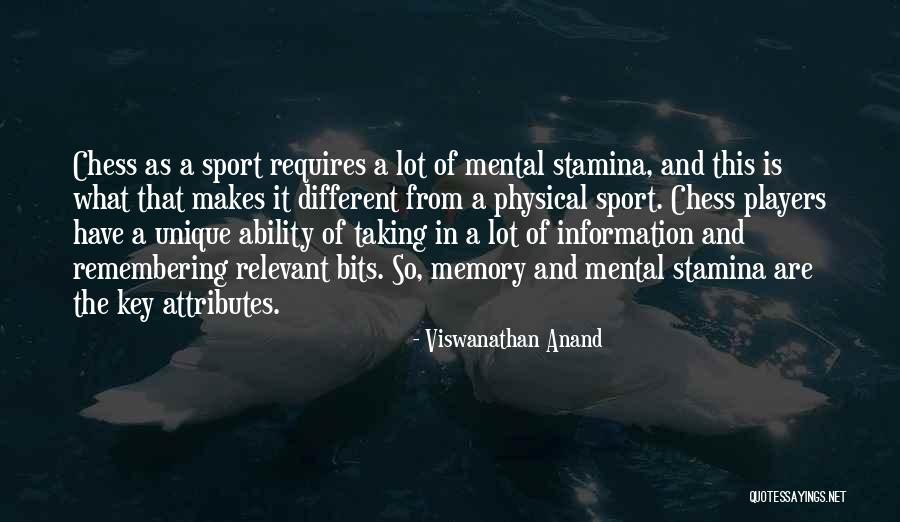 Stamina Quotes By Viswanathan Anand