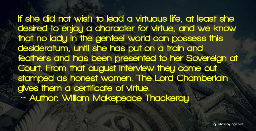 Stamped Quotes By William Makepeace Thackeray