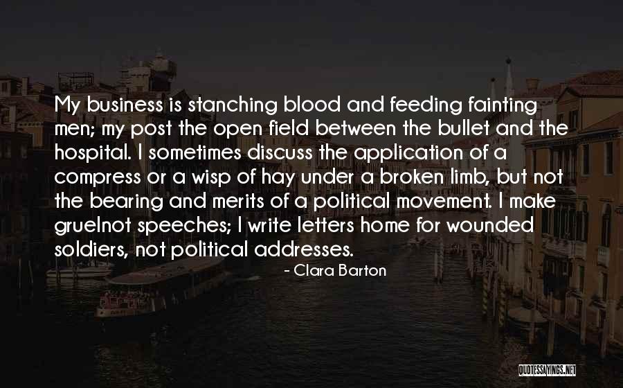Stanching Quotes By Clara Barton Stanching Quotes By Clara Barton