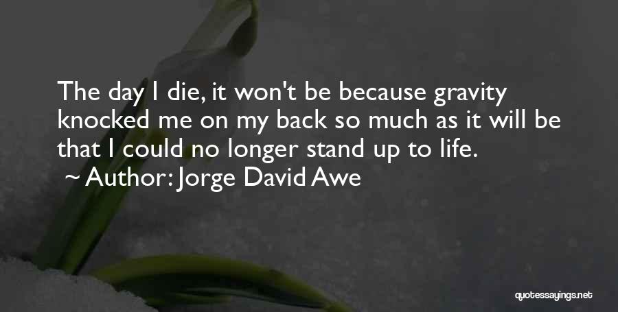 Stand Back Up Quotes By Jorge David Awe