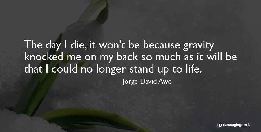 Stand Back Up Quotes By Jorge David Awe