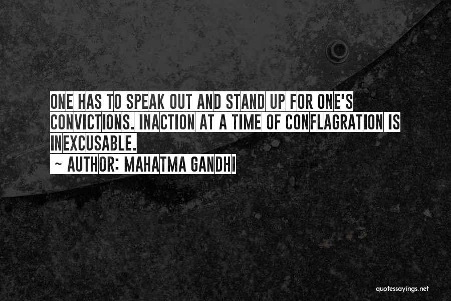 Stand By Your Convictions Quotes By Mahatma Gandhi