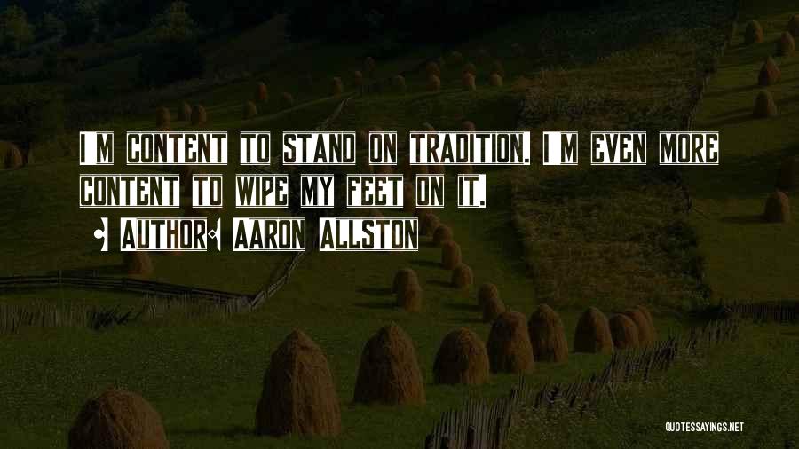 Stand On Feet Quotes By Aaron Allston