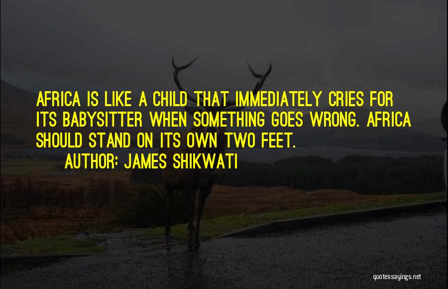 Stand On Two Feet Quotes By James Shikwati