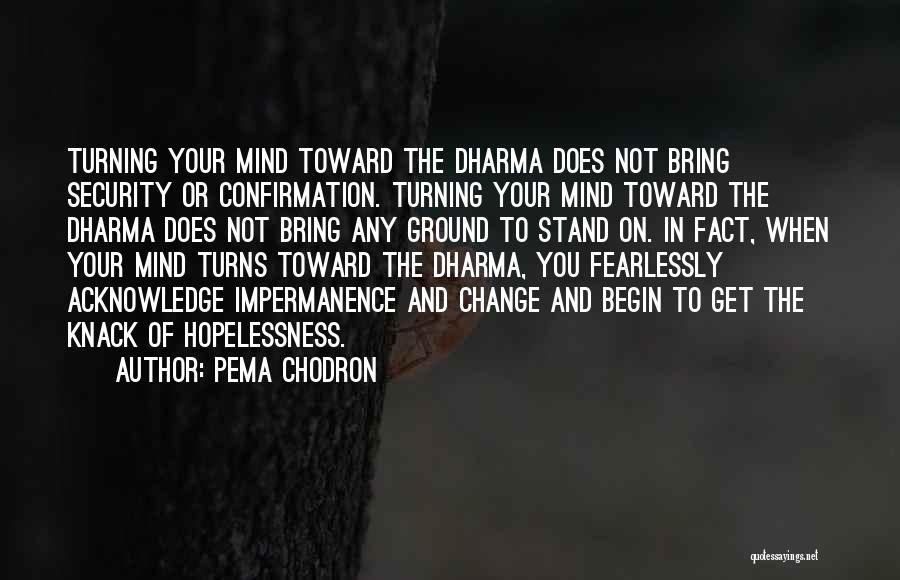 Stand On Your Ground Quotes By Pema Chodron