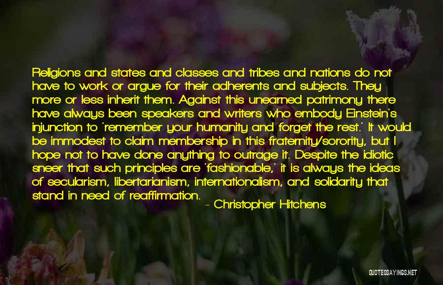Stand Out From The Rest Quotes By Christopher Hitchens Stand Out From The Rest Quotes By Christopher Hitchens