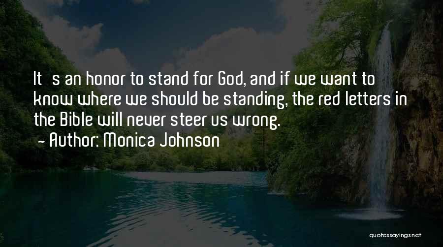 Stand Up Bible Quotes By Monica Johnson