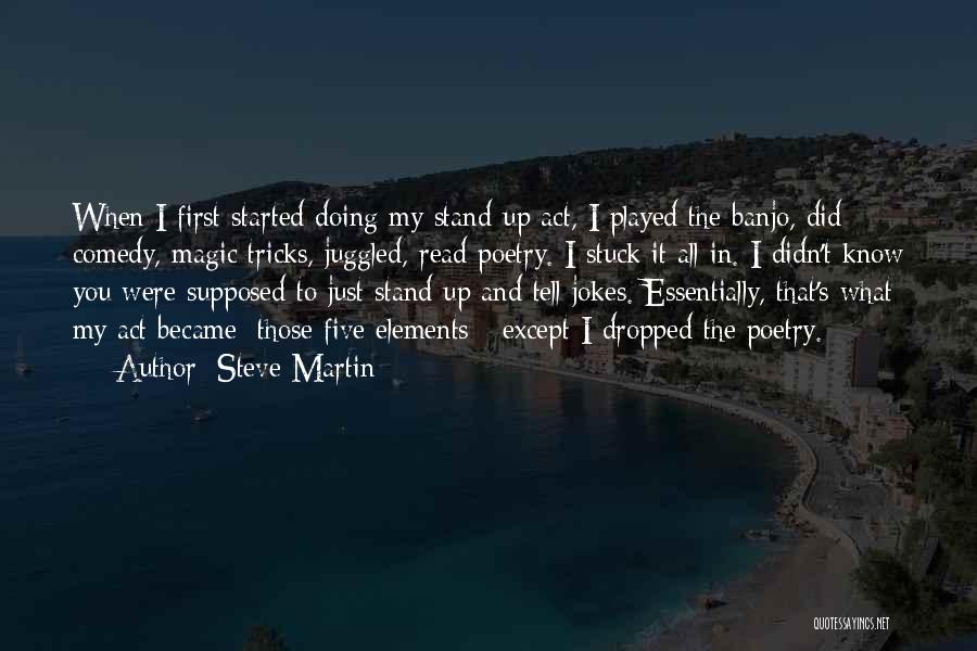 Stand Up Comedy Quotes By Steve Martin