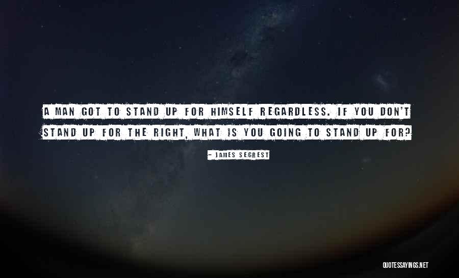 Stand Up For What Right Quotes By James Segrest