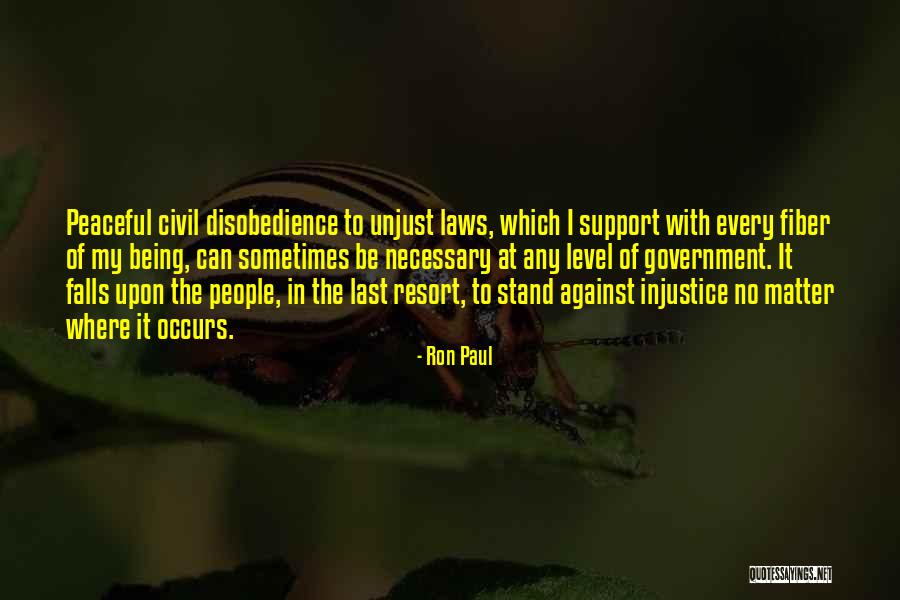 Stand Up To Injustice Quotes By Ron Paul Stand Up To Injustice Quotes By Ron Paul