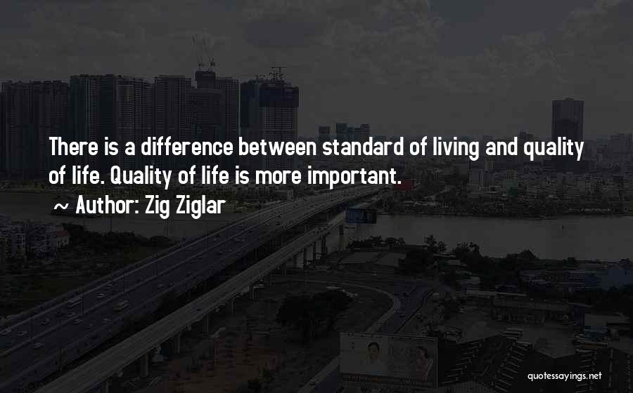 Standard Of Life Quotes By Zig Ziglar