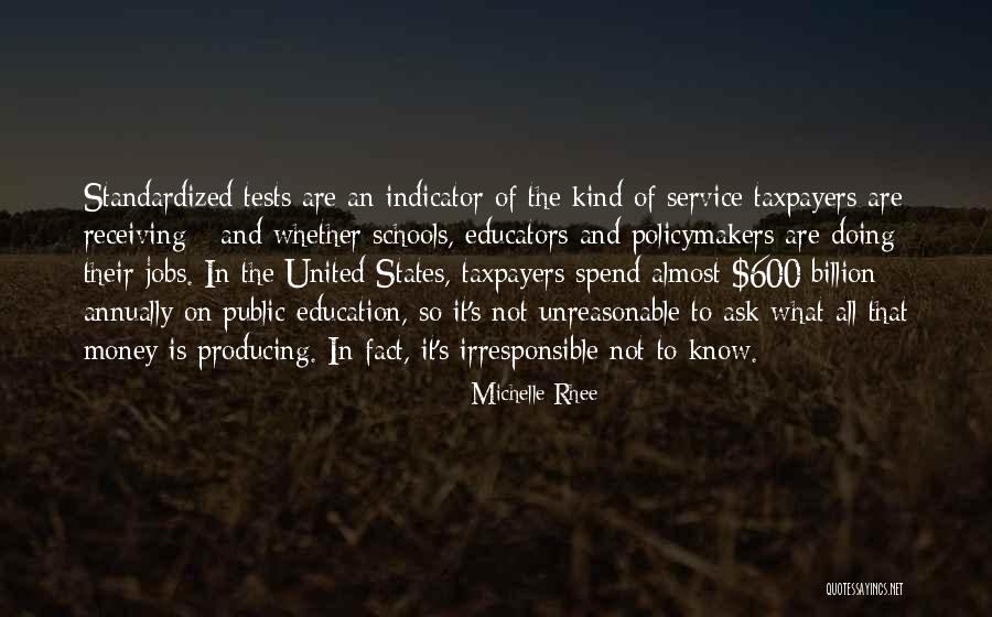 Standardized Education Quotes By Michelle Rhee Standardized Education Quotes By Michelle Rhee