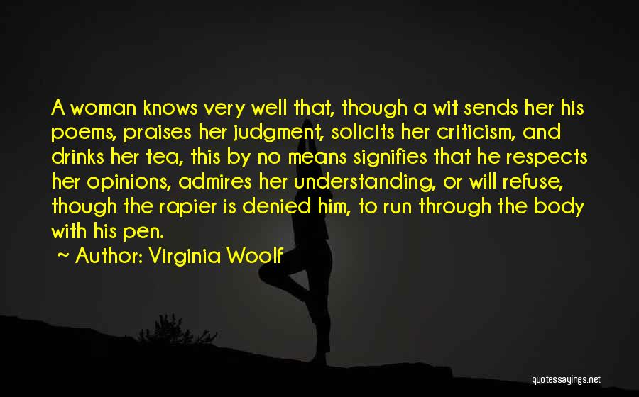 Standards And Respect Quotes By Virginia Woolf