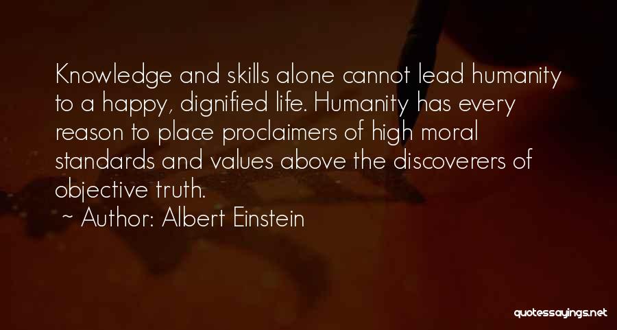 Standards And Values Quotes By Albert Einstein