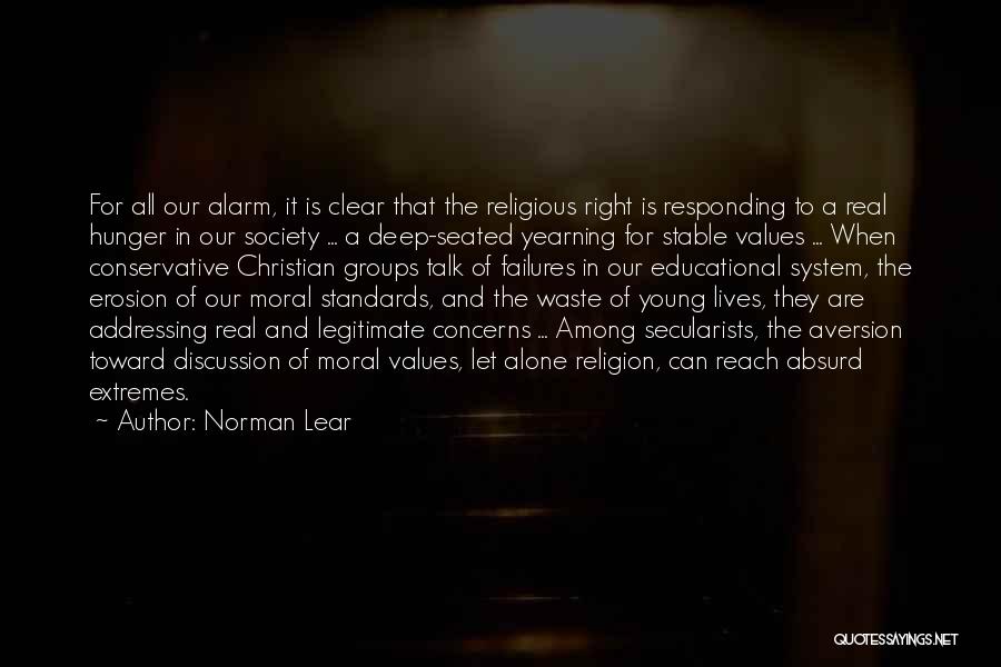 Standards And Values Quotes By Norman Lear