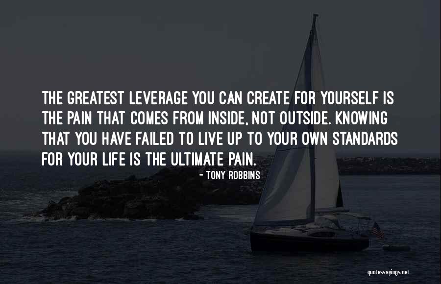 Standards For Yourself Quotes By Tony Robbins Standards For Yourself Quotes By Tony Robbins