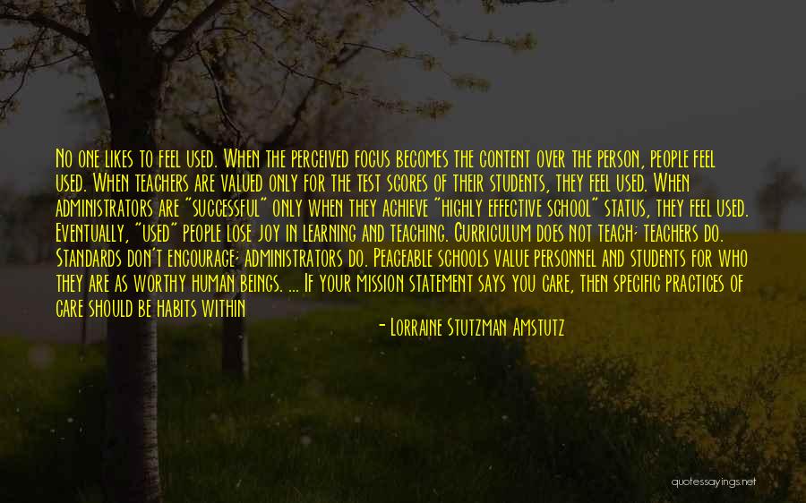 Standards In Education Quotes By Lorraine Stutzman Amstutz