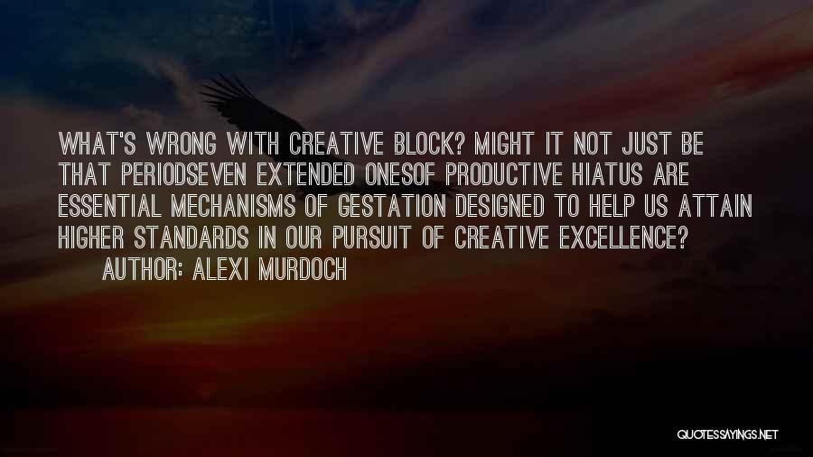 Standards Of Excellence Quotes By Alexi Murdoch