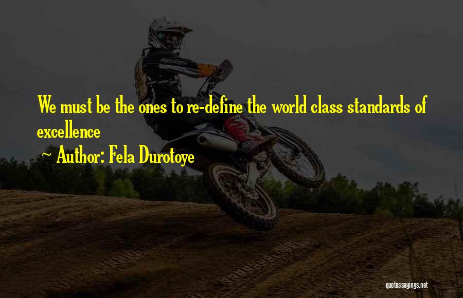 Standards Of Excellence Quotes By Fela Durotoye
