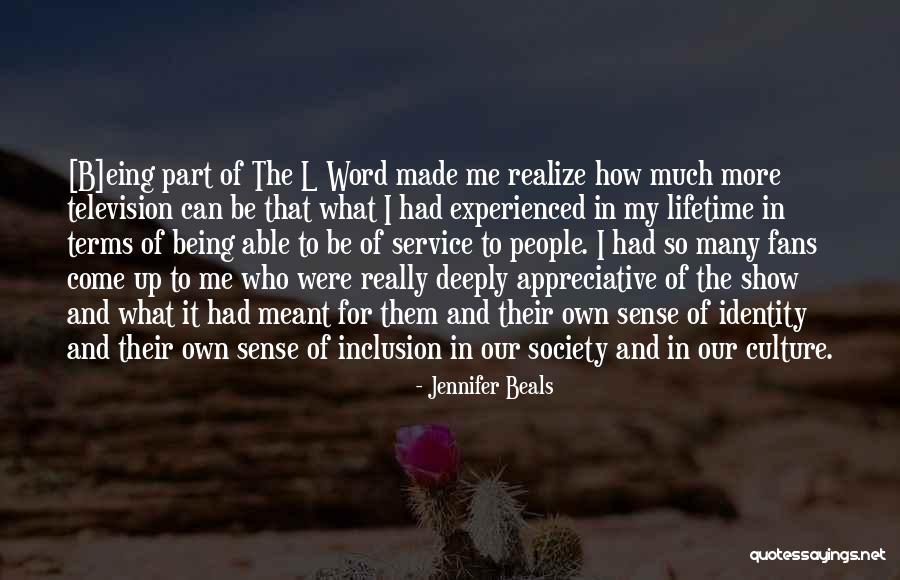 Standing For The National Anthem Quotes By Jennifer Beals