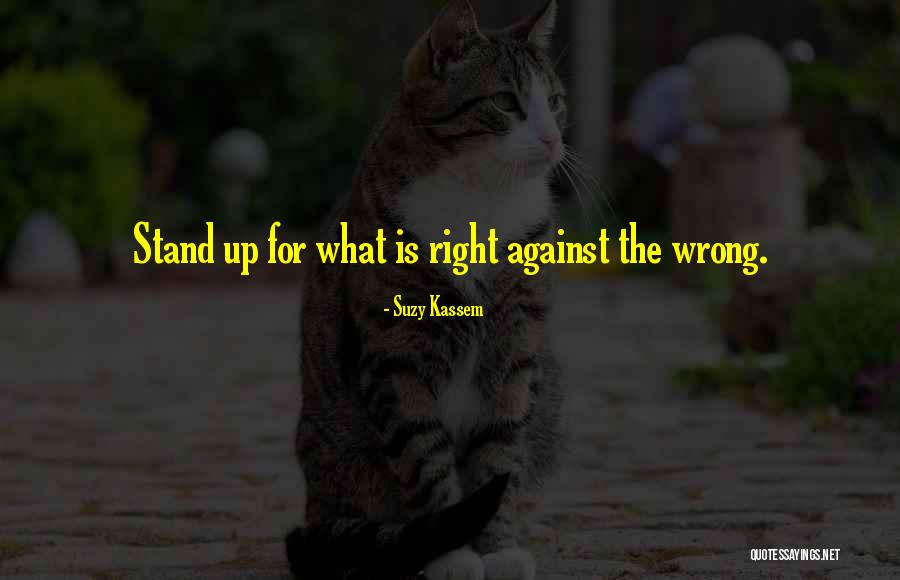 Standing For What Is Right Quotes By Suzy Kassem