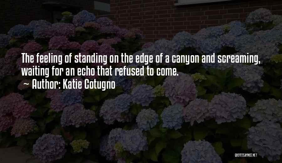 Standing On A Edge Quotes By Katie Cotugno