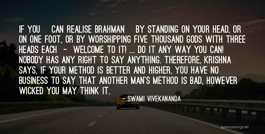 Standing Out In Business Quotes By Swami Vivekananda