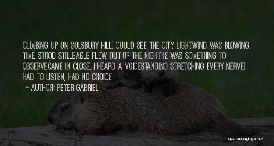 Standing Still In Time Quotes By Peter Gabriel