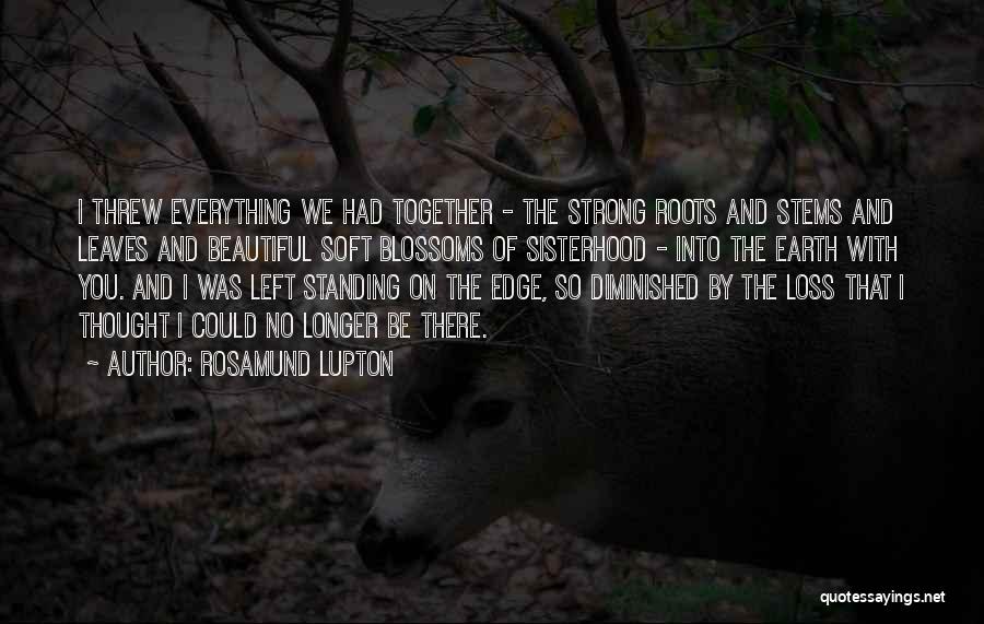 Standing Strong Together Quotes By Rosamund Lupton