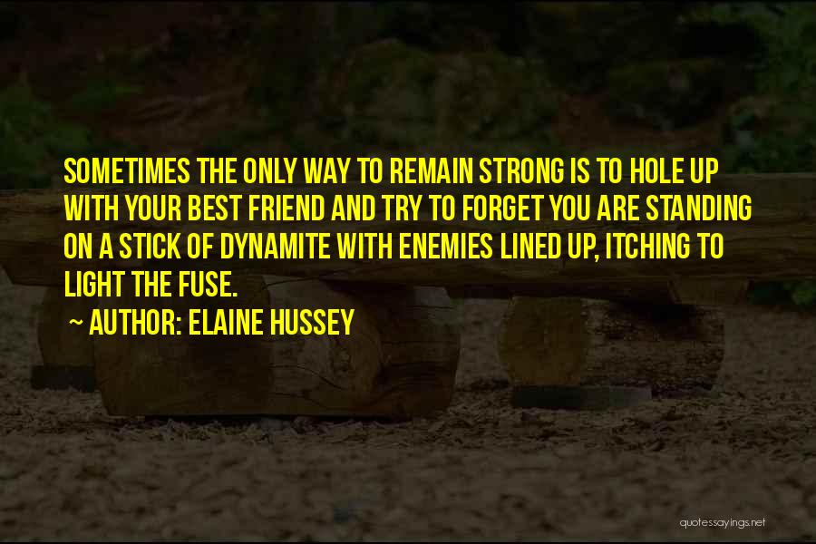 Standing Up For A Friend Quotes By Elaine Hussey